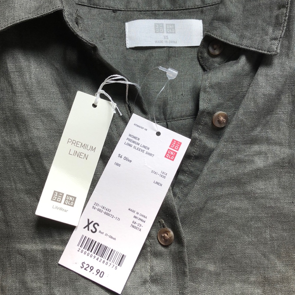 Uniqlo linen shirt - XS